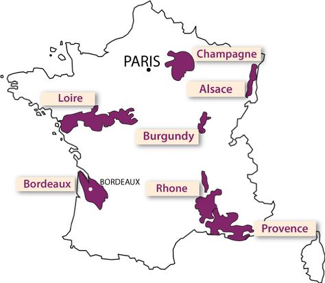 French wine regions map French Wine Regions, Wine Region Map, Wine Map, Regions Of France, Bordeaux France, French Wine, France Map, Wine Tour, Wine Region