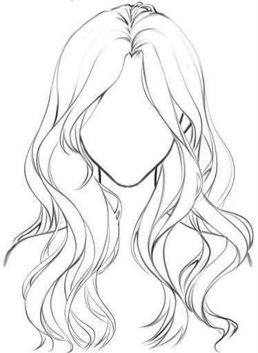 Hair Outline Drawing, Easy Hair Drawings, Drawing Tuts, Drawing Anatomy, Drawing Hair Tutorial, 얼굴 드로잉, Hair Sketch, Art Tools Drawing, Sketches Tutorial