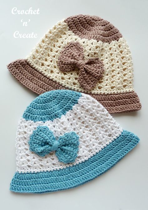 Baby Hat Free Crochet Pattern, Crochet Baby Cap, Crochet Hairband, Crochet Hat With Brim, Crochet Summer Hats, Crochet Sun Hat, Crochet Hat Free, Crochet Beanie Pattern, Cap Patterns