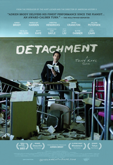 21/365 - Detachment: This movie was really good. Completely indie. While it can be a bit overdramatic at times, it also shows how teenagers really act and feel and all the crap teachers have to go through. Good film. 3.5/5 Detachment Movie, Drama Films, American History X, Hurt Locker, Adrien Brody, 2011 Movies, 2012 Movie, Lucy Liu, Neuer Job