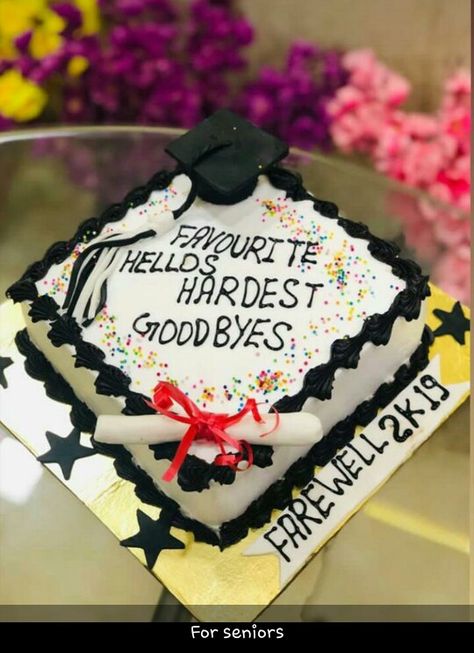 Farewell Party Ideas School Cake, Farewell Party Ideas Decoration Friends, School Farewell Cake Designs, Cake For Farewell Party, School Farewell Theme Ideas, Farewell Party Decorations School, Farewell Cake Ideas Friends, Farewell Theme Ideas, Farewell Cake Message