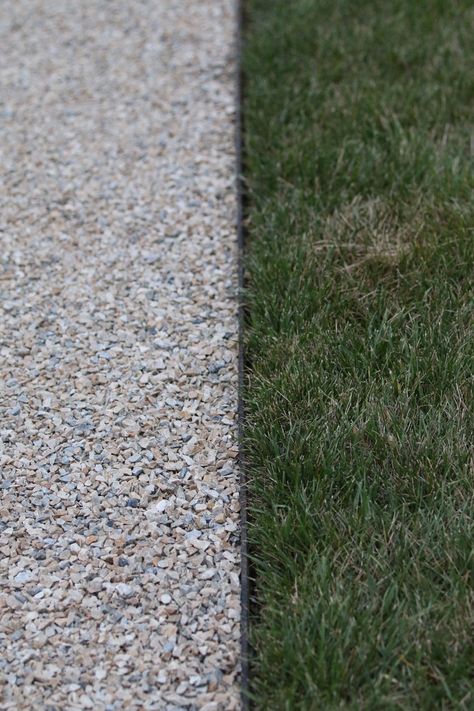 Different Types of Walkways + Their Costs - Tilly Design Tar And Chip Driveway, Gravel Driveway Edging, Gravel Driveway Landscaping, Driveway Materials, Driveway Edging, Steel Edging, Savings Ideas, Landscape Gardening, Outdoor Walkway