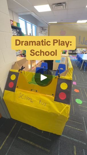 🚌✨ Welcome aboard our Dramatic Play Center, now set up as a delightful school! In this video, | 🚌✨ Welcome aboard our Dramatic Play Center, now set up as a delightful school! In this video, I take you on a tour of our imaginative classroom setup... | By Preschool Vibes | My dramatic play has turned
into a school. We are in a transportation theme right now
and my students love pretending to play school so this was the
perfect setup. My students went and got their backpacks today
to ride the bus. I had a little girl that was the teacher today
and she's really good at seeing the months of the year and she
had all of our students singing along with her. I added books
that we are really good at retelling since we've read them
so many times. We have letter and number cards as well as
whiteboar Dramatic Play Preschool Ideas, Dramatic Play Activities Preschool, Cardboard School Bus, Transportation Dramatic Play, Dramatic Play Area Preschool, Transportation Bulletin Board, Preschool Vibes, School Year Themes, Preschool Classroom Setup