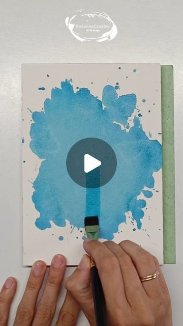 Watercolor tutorials and affordable art ❤️ on Instagram: "There is s full tutorial available on Patreon for this splashy painting! 🩵 . . Paper: Baohong coldpressed Paints: Grabie handpoured watercolor set Brushes: Silver Black Velvet & Grabie detail brushes . . #watercolorfun #watercolorlove #splatterpainting #watercolorsplatter #intuitivepainting #bluewatercolors #waterverf #watercolorturorial #aquarela" Watercolor Splatter Art, Abstract Watercolor Art Tutorial, Watercolor And Ink Tutorial, Abstract Watercolor Tutorial, Abstract Watercolor Paintings Tutorials, Vivid Watercolor, Loose Watercolor Paintings, Watercolor Splatter, Splatter Art