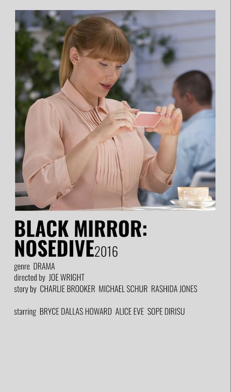 Black Mirror Nosedive, Black Mirror Poster, Mirror Poster, Rory Kinnear, Netflix Poster, Movie Poster Room, Mirrors Film, Letitia Wright, Most Paused Movie Scenes