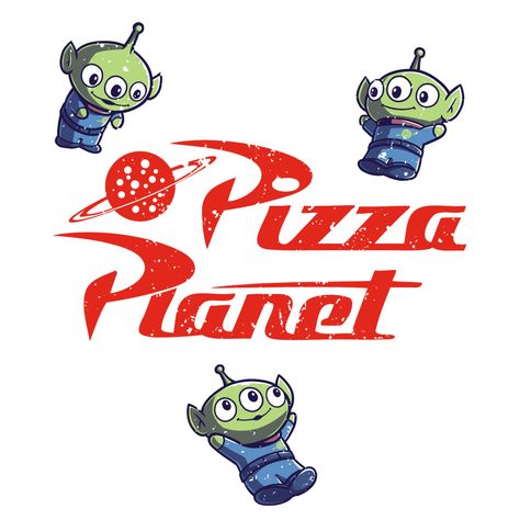 Toy Story Tattoo, Planet Birthday, Diving Quotes, Mood Tone, Planet Drawing, Disney Tee, Pizza Planet, Alien Tattoo, Toy Story Alien