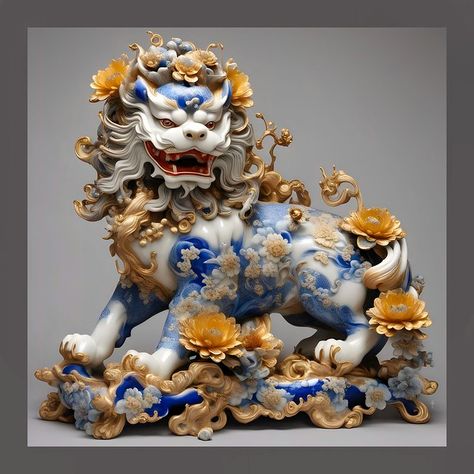 Empress Dowager Cixi's Secret Porcelain Foo Dogs Collectio… | Flickr Foo Dog Art, Japanese Foo Dog, Chinese Foo Dog, Shadow Work Spiritual, Empress Dowager, Chinese Dog, Puppy Room, Foo Dog Statue, Fu Dog