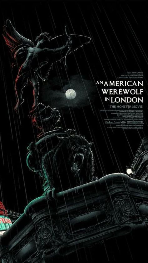 An American Werewolf In London, Werewolf In London, American Werewolf In London, Matt Ryan, London Poster, Horror Movie Icons, Classic Movie Posters, Horror Posters, Horror Movie Art