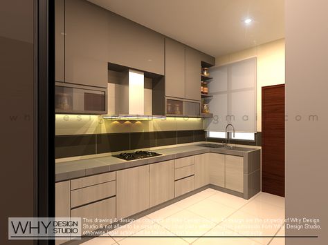 RENOF | Home Renovation Malaysia | Interior Design Malaysia Malaysia Kitchen Design, Wet Kitchen Design Modern, Wet Kitchen Design Malaysia, Kitchen Ideas Malaysia, Terrace House Kitchen, Malaysia Interior Design, Narrow Kitchen Design, Contemporary Bathroom Tiles, Japanese Bathroom Design