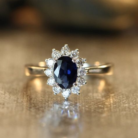 Put a ring on it, the Etsy way. Gorgeous Engagement Rings, Princess Diana Ring, Engagement Ring Princess, Oval Sapphire Engagement Ring, Diana Ring, Etsy Engagement Rings, Blue Wedding Rings, Sapphire Engagement Ring Set, Blue Sapphire Engagement Ring