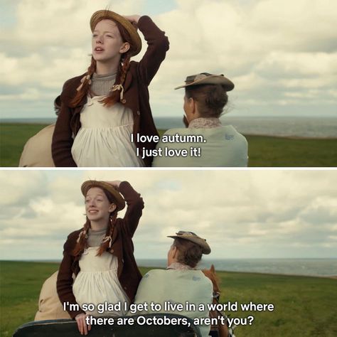 What to Watch on Netflix on Instagram: “We are halfway through October and I need to remind everyone that ANNE WITH AN E is my mood.” Anne With An E October, Anne With An E Quotes, Naomi Core, October Quotes, Quotation Mark, I Love Autumn, Best Movie Quotes, Gilbert And Anne, Nature Craft