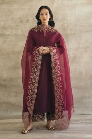 Silk Chanderi Kurta Palazzo Set