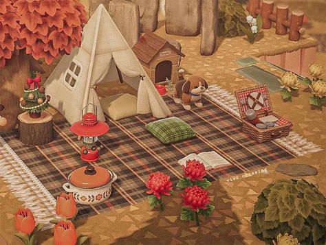 15 Simple & Easy Island Ideas For Animal Crossing: New Horizons – FandomSpot Animal Crossing Island Decor Ideas, Animal Crossing Blanket Code, Anch Campsite, Acnh Campground, Acnh Blanket Design Code, Acnh Blanket Code, Acnh Campsite Ideas, Acnh Campsite Designs, Acnh Campsite