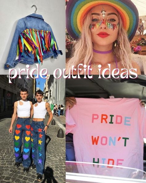 27 Pride Outfit Ideas For Everyone - ljanestyle Pride Festival Outfit Ideas Black Women, Aesthetic Pride Outfit, Femme Pride Outfit, Simple Pride Outfit, Pride Day Outfits, Diy Pride Outfit, Pride Outfits Women, What To Wear To Pride, Pride Month Outfit Ideas