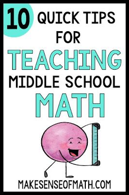 How To Teach Middle School Math - Make Sense of Math Math Projects Middle School, Junior High Math, Seventh Grade Math, Teaching 6th Grade, Maths Activities Middle School, Middle School Math Teacher, Teaching Algebra, Sixth Grade Math, Middle School Math Classroom