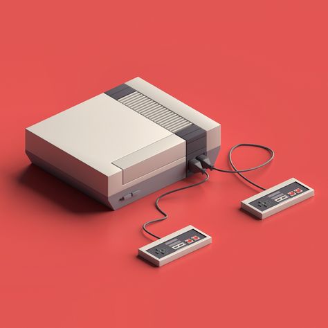 ArtStation - Nintendo Entertainment System, Matthias Jessen System Aesthetic, Adventure Time Characters, Retro Gaming Art, Sims 4 House Design, Nintendo Entertainment System, Low Poly 3d, Retro Video Games, Retro Futuristic, Animation Design