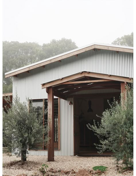 Northern NSW’s Newest Holiday House, Made From Recycled Materials! Shed Homes Ideas, Shed House Ideas, Eco Cabin, Farm Shed, Shed Home, Modern Barn House, Barns Sheds, Shed Homes, Barn Style House