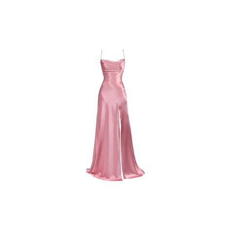 Pink Silk Formal Dress, Long Silk Pink Dress, Dark Pink Long Dress, It Girl Prom Dresses, Pink Satin Long Dress, Prom Dresses Baby Pink, Pink A Line Prom Dress, Light Pink Prom Dress Long, Prom Dresses Light Pink