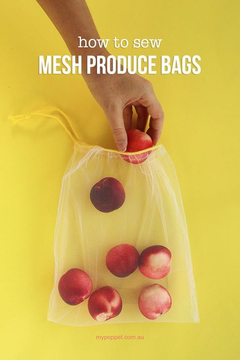 Produce Bags Diy, Bags Diy Sewing, Mesh Produce Bags, Bags Sewing, Diy Sewing Tutorials, Reusable Produce Bags, Bags Diy, Storing Craft Supplies, Produce Bags