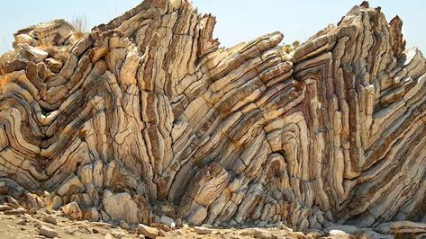 Amazing Folding Rocks at Agia Pavlos Rock Structure, Rock Types, Geology, Bend, Wonder, Quick Saves