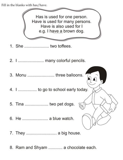 Fill in the blanks with has or have | Download Free Fill in the blanks with has or have for kids | Best Coloring Pages Has Or Have Worksheets Kids, Has And Have Worksheets For Grade 1, Has Have Worksheets Grade 1, Worksheets For Class 1, English Grammar Exercises, English Grammar For Kids, English Worksheets For Kindergarten, Grammar For Kids, Good Grammar