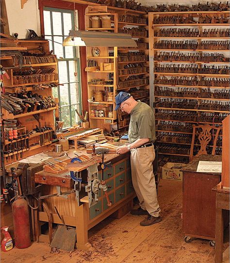 Article Image Officine In Garage, Casa Garage, Garage Atelier, Woodworking Shop Plans, Essential Woodworking Tools, Into The Wood, Workshop Organization, Shop Layout, Woodworking Workshop