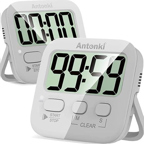 Amazon.com: Timer, Timer for Kids, Kitchen Timer, Digital Timer for Cooking, Egg Timer, Magnetic Desk Timers for Teacher, Classroom, Toothbrush, Exercise, Bathroom, Oven, Baking, Table, Productivity - 2 Pack: Home & Kitchen Classroom Timer, Cooking Timers, Egg Timer, Kitchen Timer, Timer Clock, Must Have Gadgets, Kitchen Timers, Digital Timer, Kitchen Must Haves