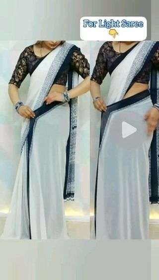 Heavy Border Saree, Light Saree, Saree Draping Styles, Work Necklaces, Saree Draping, Border Saree, Saree Photoshoot, Chiffon Saree, Embroidery Fashion