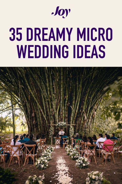 "Discover the allure of micro weddings with our enchanting ideas for an intimate celebration. From cozy venues to personalized touches, make your special day magical on a smaller scale. Embrace the beauty of simplicity and create memories that last a lifetime. 💕✨ #MicroWedding #IntimateCelebration #DreamyWeddingIdeas Small Intimate Vow Renewal Ideas, Diy Micro Wedding Decor, Small Micro Wedding Ideas, Unique Intimate Wedding Ideas, Micro Wedding Locations, Microwedding Venue Ideas, Microwedding Planning Checklist, Microwedding Aesthetic, Luxury Micro Wedding