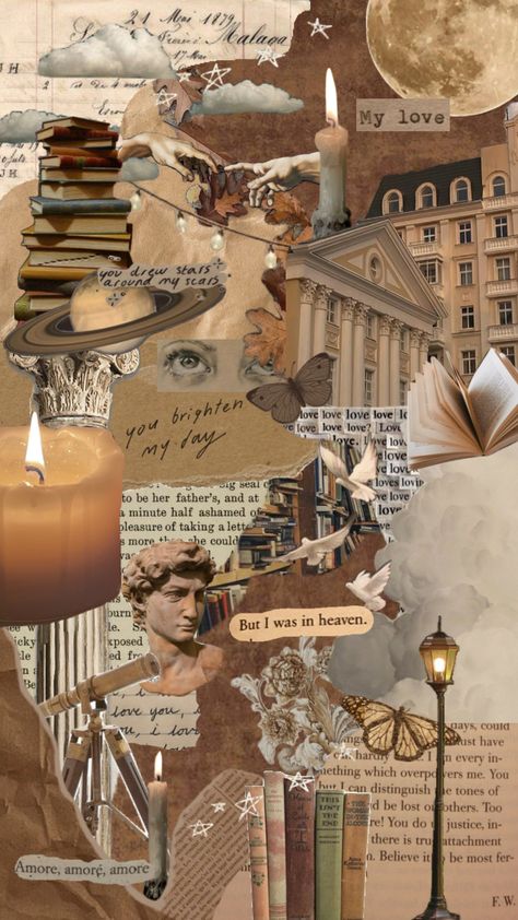 #background #vintage #books #aesthetic #wallpaper #wallpapercollage #aestheticwallpaper #vintagecollage #vintageaesthetic #bookwallpaper #autumn #autumnwallpaper Vintage Books Aesthetic Wallpaper, Collages Aesthetic Vintage, Vintage Books Aesthetic, Books Aesthetic Wallpaper, Cute Easy Doodles, Photography Collage, Wallpaper Iphone Summer, Book Wallpaper