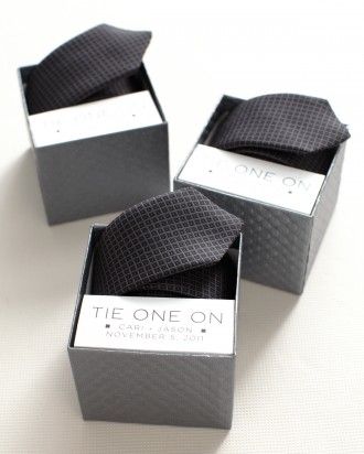 Gifts for the Wedding Party | Martha Stewart Weddings Diy Groomsmen Gifts, Parting Gifts, Groomsmen Ideas, Best Groomsmen Gifts, Label Clips, Groomsmen Gift Box, Incredible Photos, Groom Gifts, Groomsmen Ties