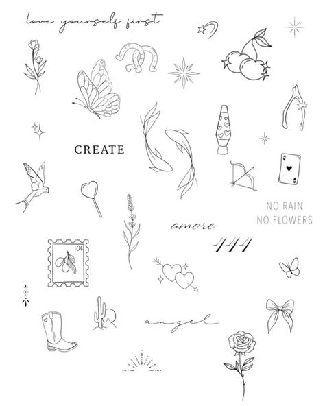 Tiny Tattoos Line Art, Cute Small Patchwork Tattoos, Patchwork Tattoo Quotes, Beautiful Symbols Tattoo, Outline Patchwork Tattoos, Classy Patchwork Tattoo, Patchwork Tattoo Minimalist, Patchwork Tattoo Ideas Dainty, Millenial Tattoo Ideas