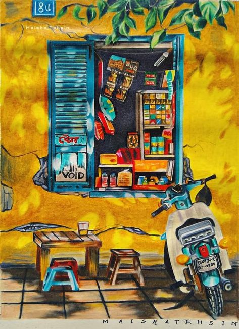 Bangladesh Culture Art, Kolkata Illustration Art, Bengali Art Paintings, Bengali Illustration Art, Bangladesh Painting, Indian Pop Art, Bangladesh Art, Bangla Art, Studying History