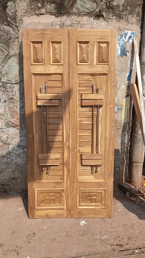 Wood Main Door Design Entrance, Main Door Design Entrance Modern, Wood Main Door Design, Teak Wood Main Door Design, Modern Double Door, Teak Wood Main Door, Wood Main Door, Main Door Design Entrance, Door Design Entrance