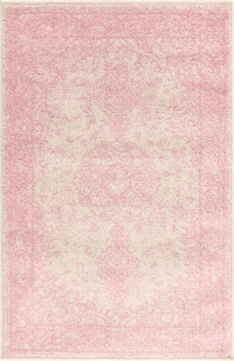 Dorm Room Blue, Pink Rugs Bedroom, Dorm Pink, Rug For Dorm, Light Pink Rooms, Dorm Room Rug, White Dorm Room, Dorm Rug, Dorm Room Rugs