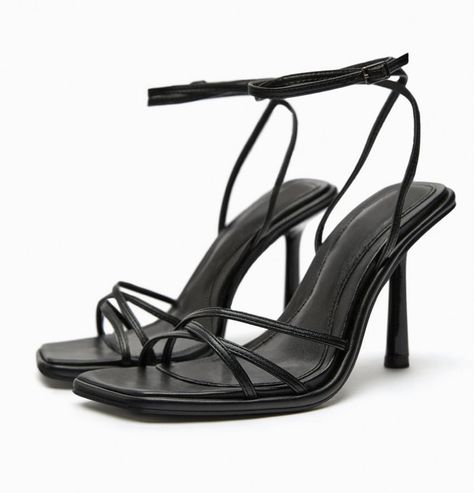 Black Satin Shoes, Brown Strappy Heels, Dorsay Heels, Gold Block Heels, Tie Heels, Zara Heels, Clothing Shopping, Ankle Sandals, Beige Heels