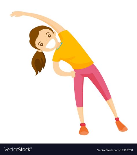 Warm Up Exercise, Nutrition App, Drawing Exercises, Cartoon People, White Woman, Workout Warm Up, Improve Mood, Do Exercise, Flexibility Workout