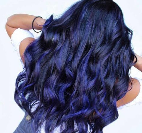 Unique Hair Colors You Can Actually Pull Off | Fashionisers© Unique Hair Colors, Blue And Purple Hair, Pulp Riot Hair Color, Night Hairstyles, Pulp Riot Hair, Hair Color Unique, Pulp Riot, Unique Hair, Balayage Brunette