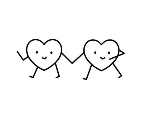 Cute Simple Doodles Love, Mini Love Doodles, Tiny Love Drawings, Small Cute Drawings Easy Love, Friendship Illustration Art Aesthetic, Love Mini Drawing, Cute Small Easy Doodles Love, Cute Small Love Drawings, Cute Small Drawings For Boyfriend