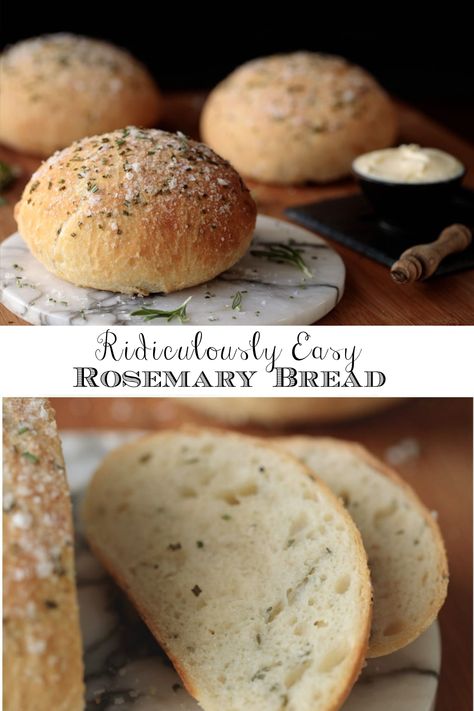 Home Bread Recipe, Easy Rosemary Bread, Bread Rosemary, Rosemary Bread, Herb Bread, Yeast Breads, Muffin Bread, Yeast Bread, Bread Machine Recipes