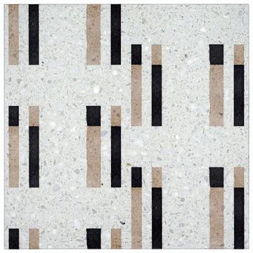 Mid Mod Flooring, Porch Tile Ideas, Unique Tile Floor, Pattern Floor Tile, Tile Layout Patterns, Floor Pattern Design, Flooring Pattern, Recycled Tile, Porch Tile