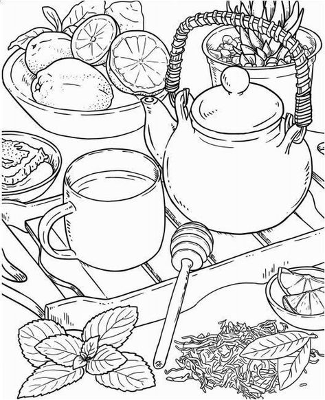 Easy Colouring Pages For Adults, Bookstore Coloring Pages, Printable Coloring Pages For Adults Simple, Cottagecore Coloring Pages, Aesthetic Colouring Pages, Aesthetic Coloring Sheets, Coloring Sheets Aesthetic, Color Book Pages, Floral Coloring Pages