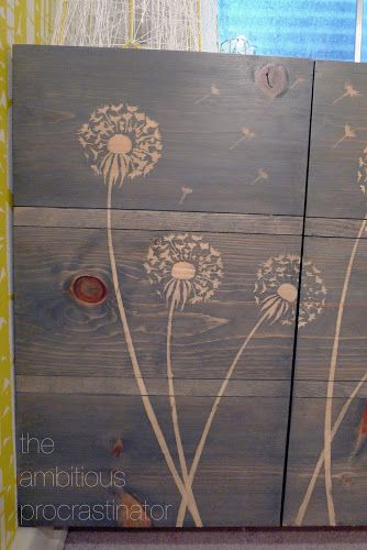 the ambitious procrastinator: How To Use a Stencil With Stain Stencil Wood, Diy Bricolage, Wood Stain, Stenciling, Crafty Diy, Wood Glue, Refinishing Furniture, Diy Projects To Try, Fencing