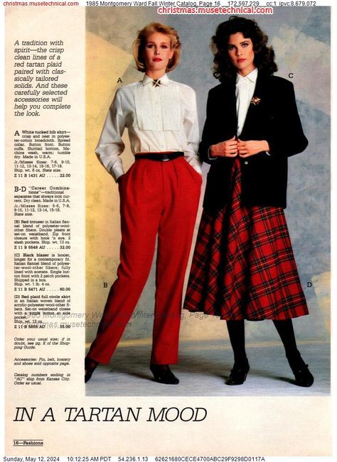 80s Winter Fashion, 80s Fashion Grunge, 1980s Outfits, 80s Inspired Outfits, 1980s Fashion Women, 1980 Fashion, 1900s Fashion, Montgomery Ward, 1990s Fashion