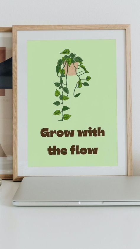 I Love Plants Quotes, Plant Lover Quotes, Pothos Wall, Brick Books, Plant Quotes, Grow With The Flow, Plant Lover Gifts, Class Quotes, Fruits Drawing