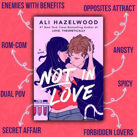 A forbidden, secret affair proves that all’s fair in love and science—from New York Times bestselling author Ali Hazelwood.  #bookstagram #books #booklover #book #bookworm #bookstagrammer #reading #bookish #bookaddict #booknerd #bibliophile #instabook #booksofinstagram #readersofinstagram #b #read #bookaholic #booksbooksbooks #bookphotography #bookshelf #notinlove #alihazelwood Best Books For Teens, 1000 Lifehacks, Romcom Books, Ali Hazelwood, Teenage Books To Read, Romance Books Worth Reading, Fiction Books Worth Reading, Book Reading Journal, Not In Love