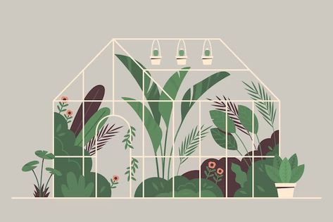 Botanical garden Vectors & Illustrations for Free Download | Freepik Garden Illustration, Garden Drawing, House Illustration, Vector Hand, Large Plants, Plant Gifts, Botanical Garden, Botanical Illustration, Botany