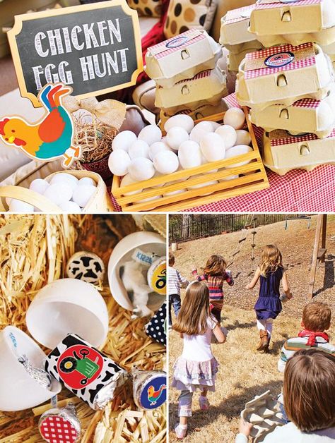 Farm Birthday Party Favors, Farm Vbs, Petting Zoo Birthday, Farm Party Favors, Chicken Birthday, Chicken Party, Barnyard Bash, Farm Animals Birthday, Animals Birthday Party