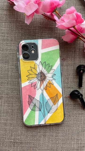 Mobile Cover Mandala Art, How To Design Phone Cases, Phone Cover Design Art Handmade, Cute Phone Cover Ideas, Phone Back Case Design, Watercolor Phone Case, Diy Phone Case Design Paint, Art Phone Cases Paint, Drawing For Phone Case