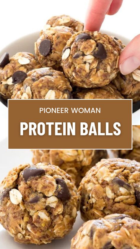 Pioneer Woman Protein Balls Chocolate Chip Protein Balls, Protein Balls Healthy, Protein Balls Recipes, Energy Bites Recipes, Healthy Protein Snacks, Energy Ball Recipe, Protein Balls, Flax Seeds, Protein Ball